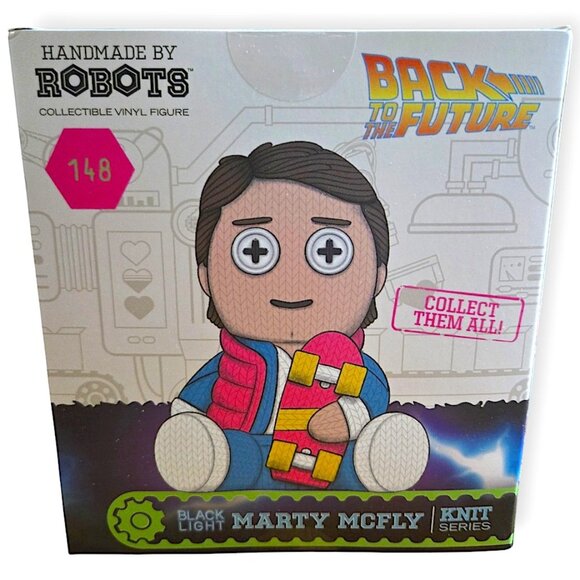 Handmade By Robots 2023 Marty McFly FANEXPO Exclusive Blacklight Figure #148 - Picture 3 of 7